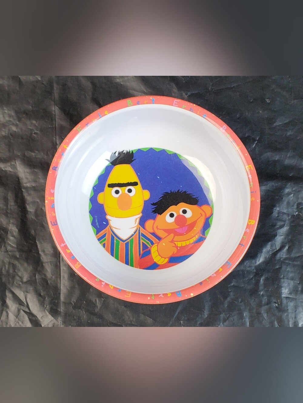 Zak Designs Vintage Sesame Street Bert and Ernie Melamine Bowl Jim Henson - GUC